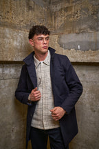 Bart Frame Overshirt - Ecru / Black
