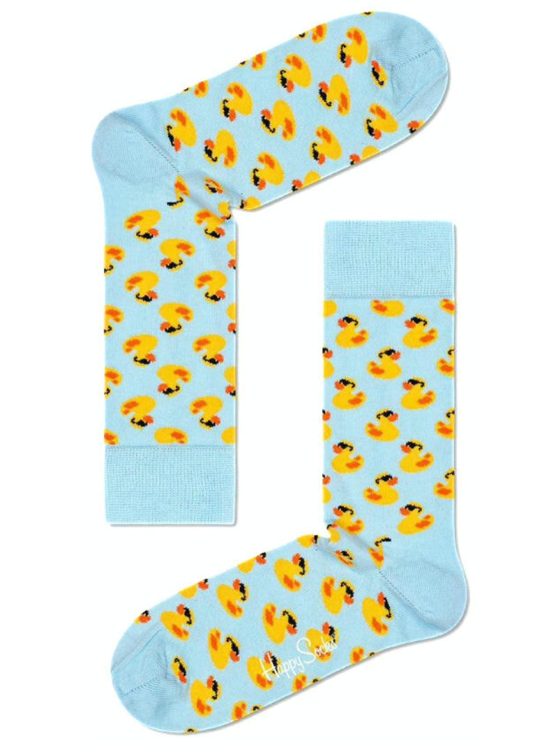 Happy Socks Rubber Duck Socks, Light Blue