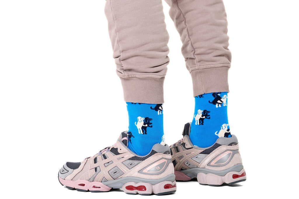 Happy Socks Doggy Style Socks, Blue