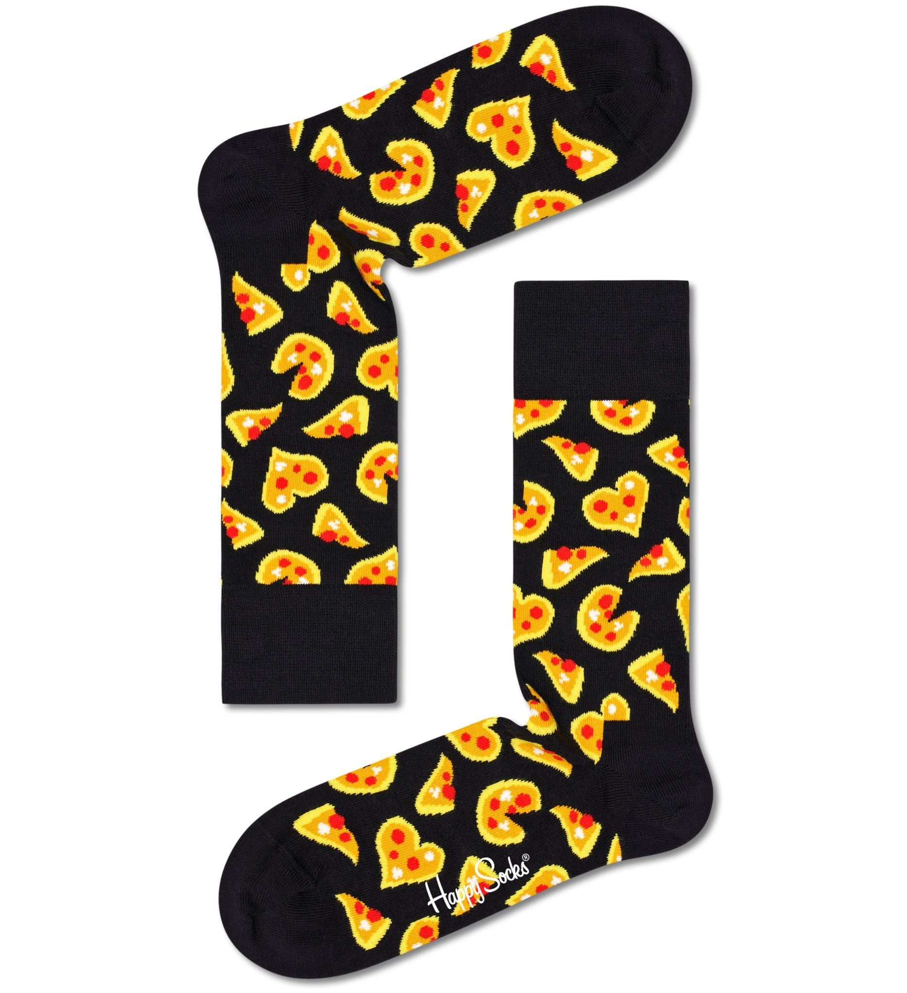 Happy Socks Pizza Love Socks, Black