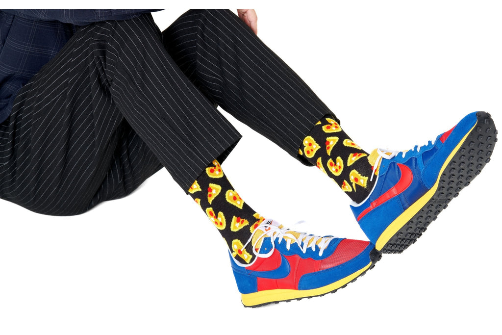 Happy Socks Pizza Love Socks, Black