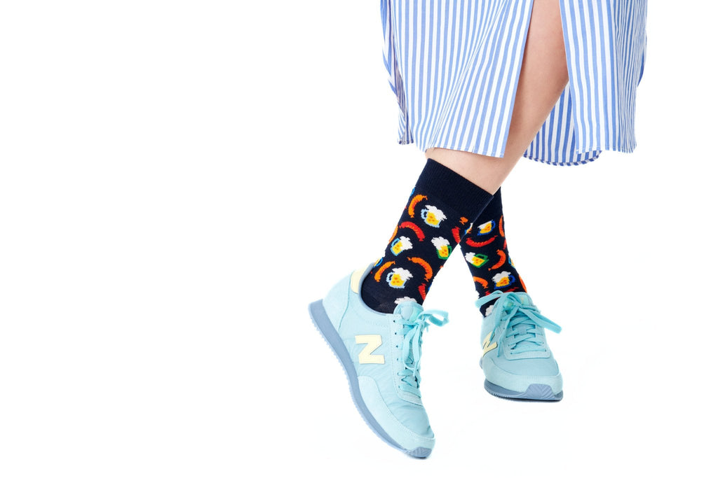 Happy Socks Beer & Sausage Socks, Navy