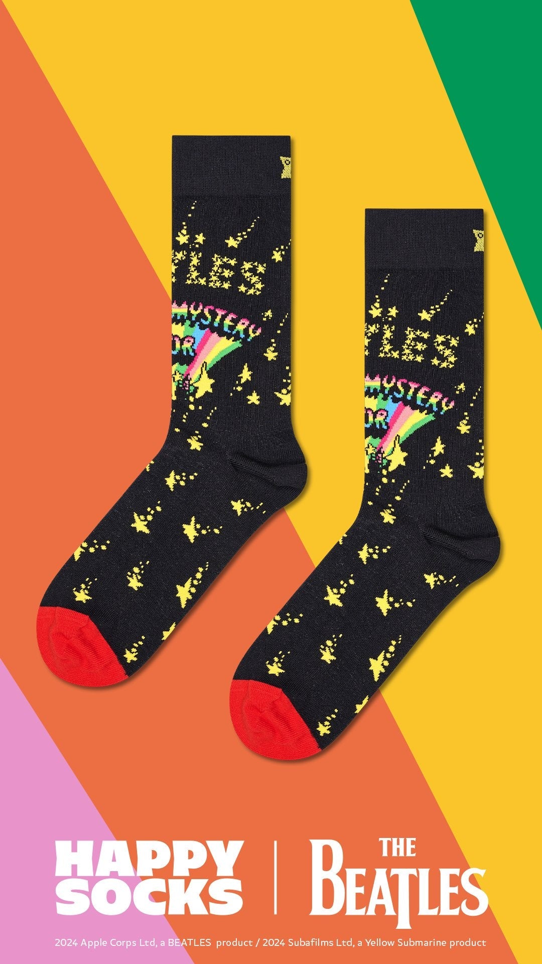 Happy Socks The Beatles Magical Mystery Tour Socks, Black