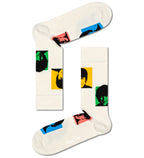 Happy Socks The Beatles Silhouettes Socks, White