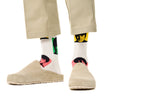 Happy Socks The Beatles Silhouettes Socks, White