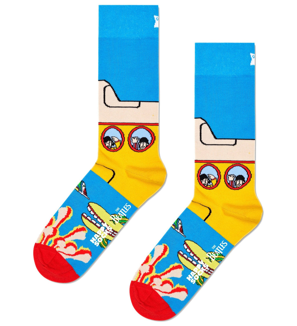 Happy Socks 3-Pack The Beatles Socks Gift Box, Blues