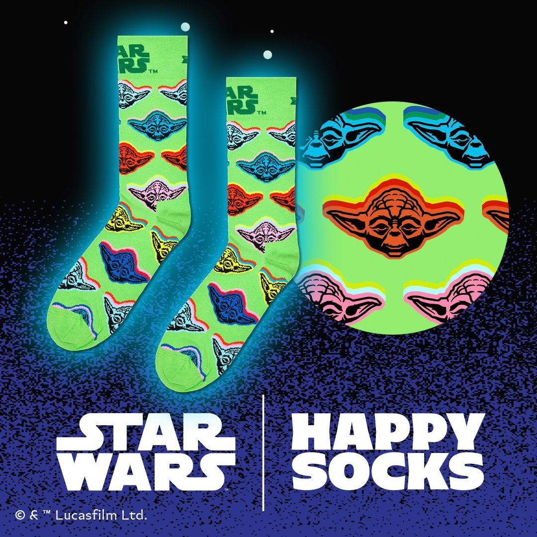 Star Wars Yoda Socks, Light Green