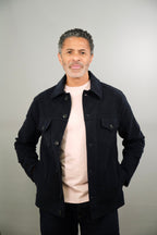 Goring Jacket - Navy Moleskin