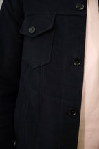 Goring Jacket - Navy Moleskin