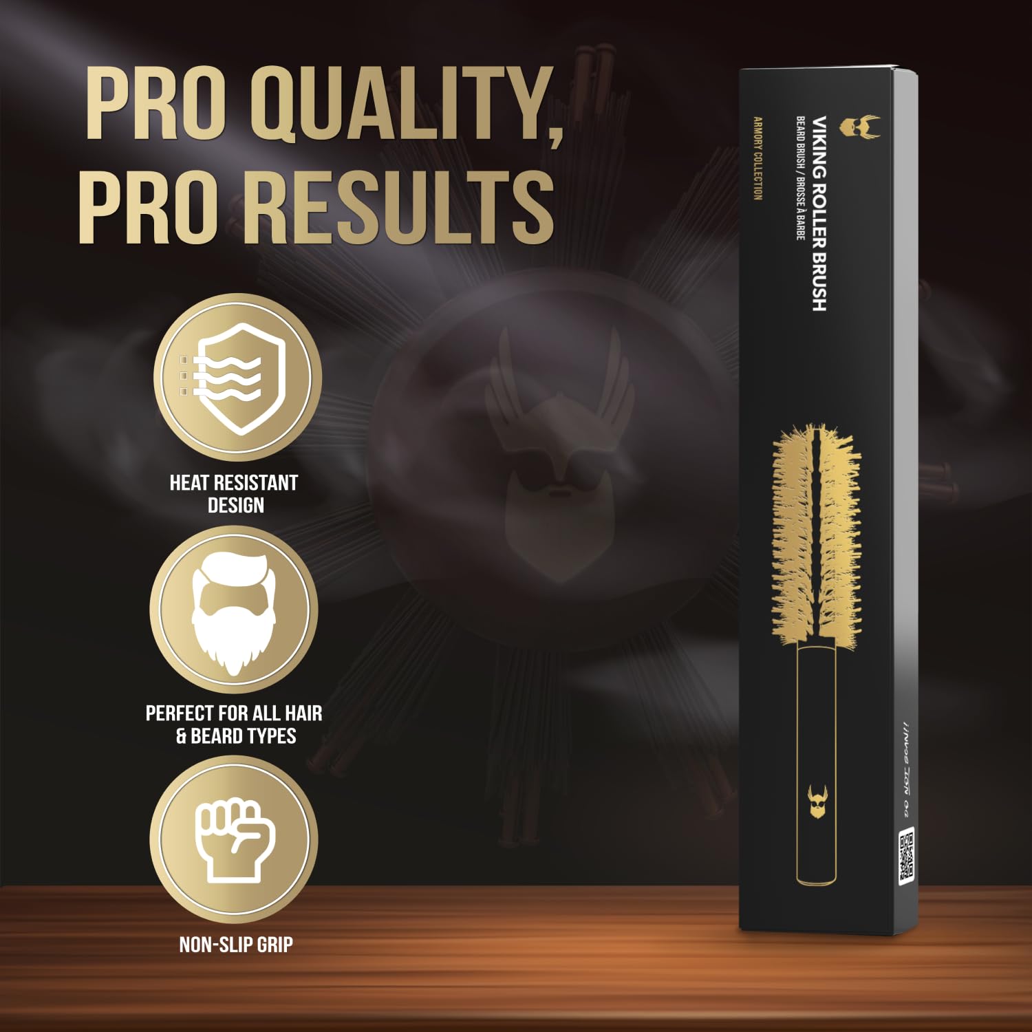 Viking Roller Beard Brush