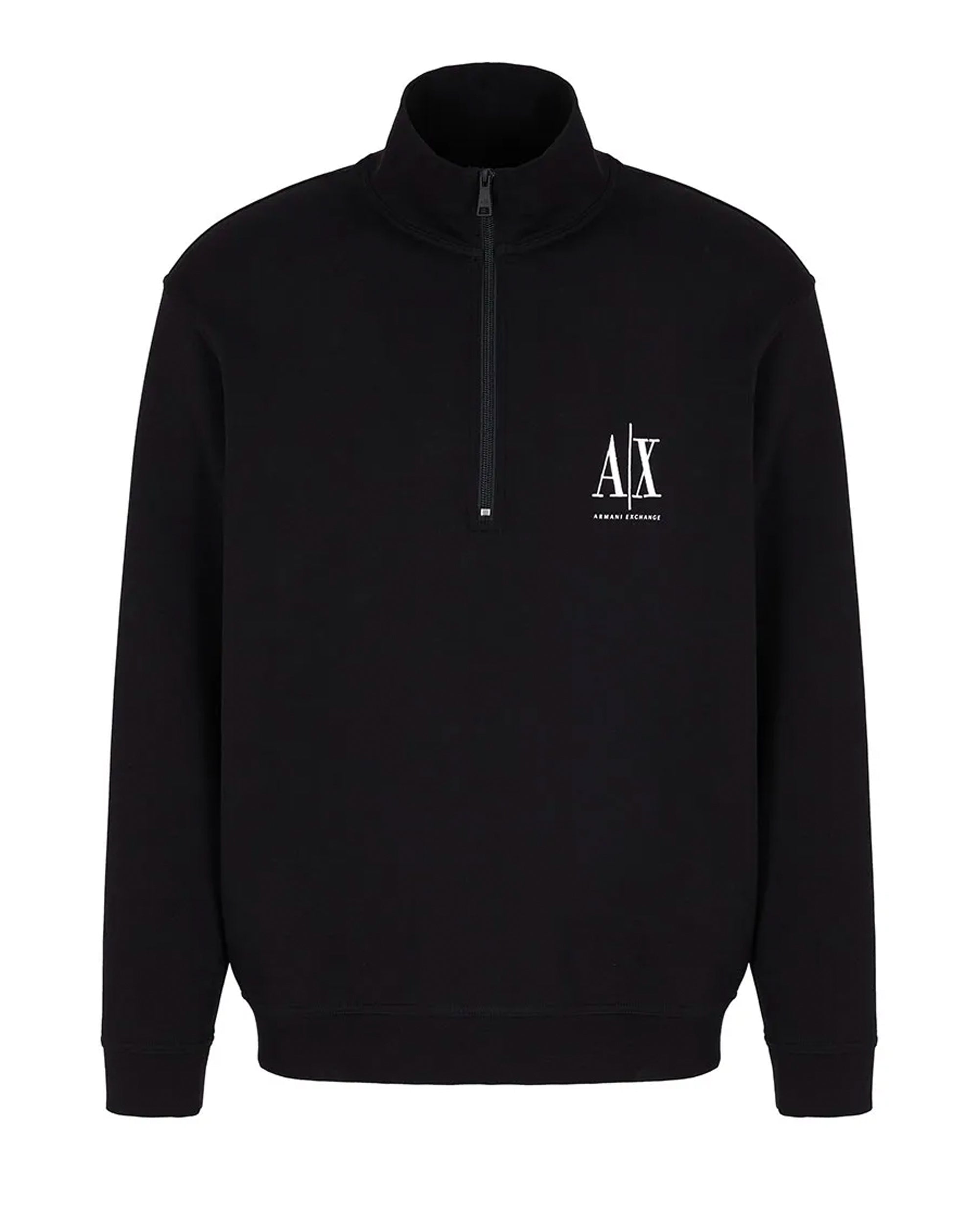 Armani Exchange 1/4 Zip Sweatshirt Deep Navy