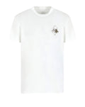 Armani Exchange Crew Neck Palm Tree Tee Off White