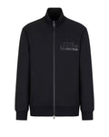 Armani Exchange Zip Up Jersey Sweatshirt Black