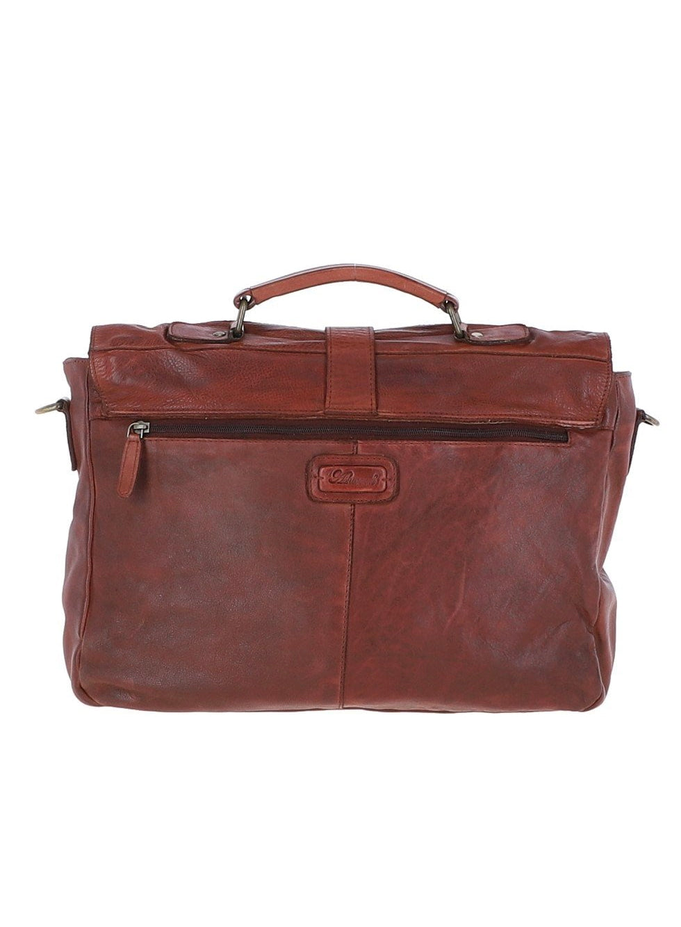 Ashwood Leather Doris Leather Briefcase Brandy