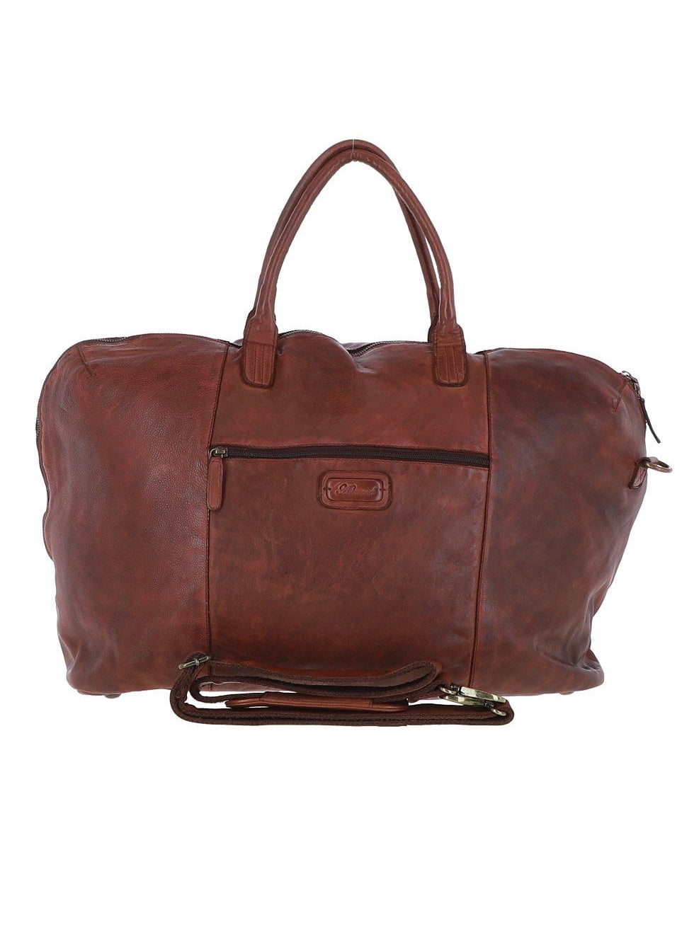 Ashwood Leather Dylan leather holdall Brandy