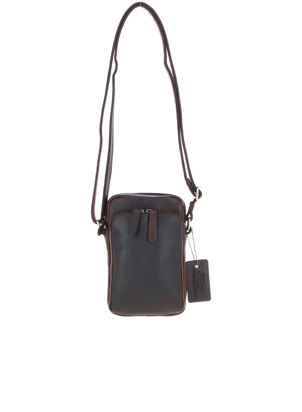 Ashwood Leather Mens Leather Organiser Bag Brown