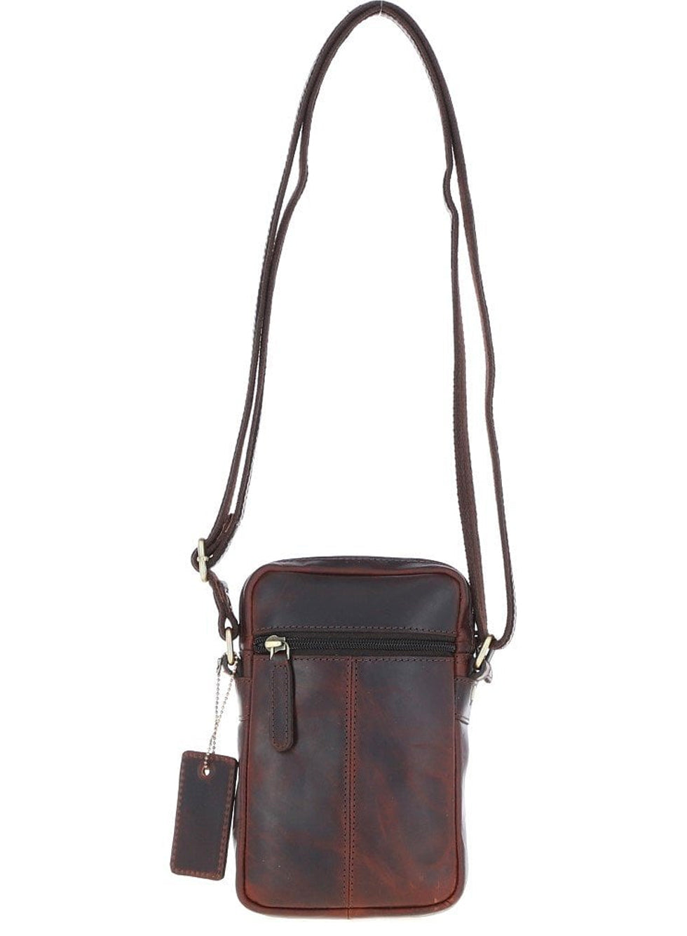 Ashwood Leather Mens Leather Organiser Bag Brown