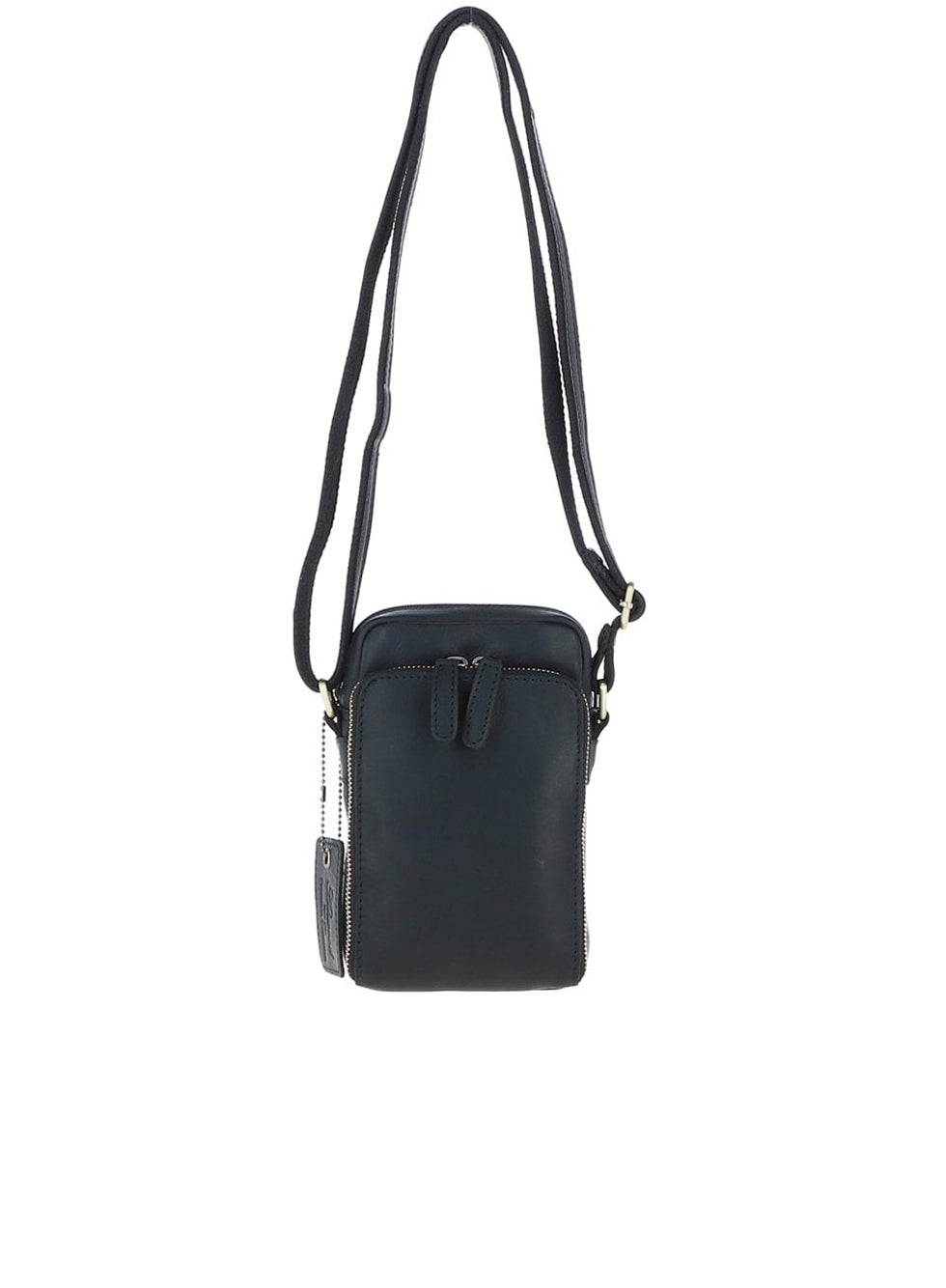 Ashwood Leather Mens leather organiser bag BLACK