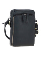 Ashwood Leather Mens leather organiser bag BLACK
