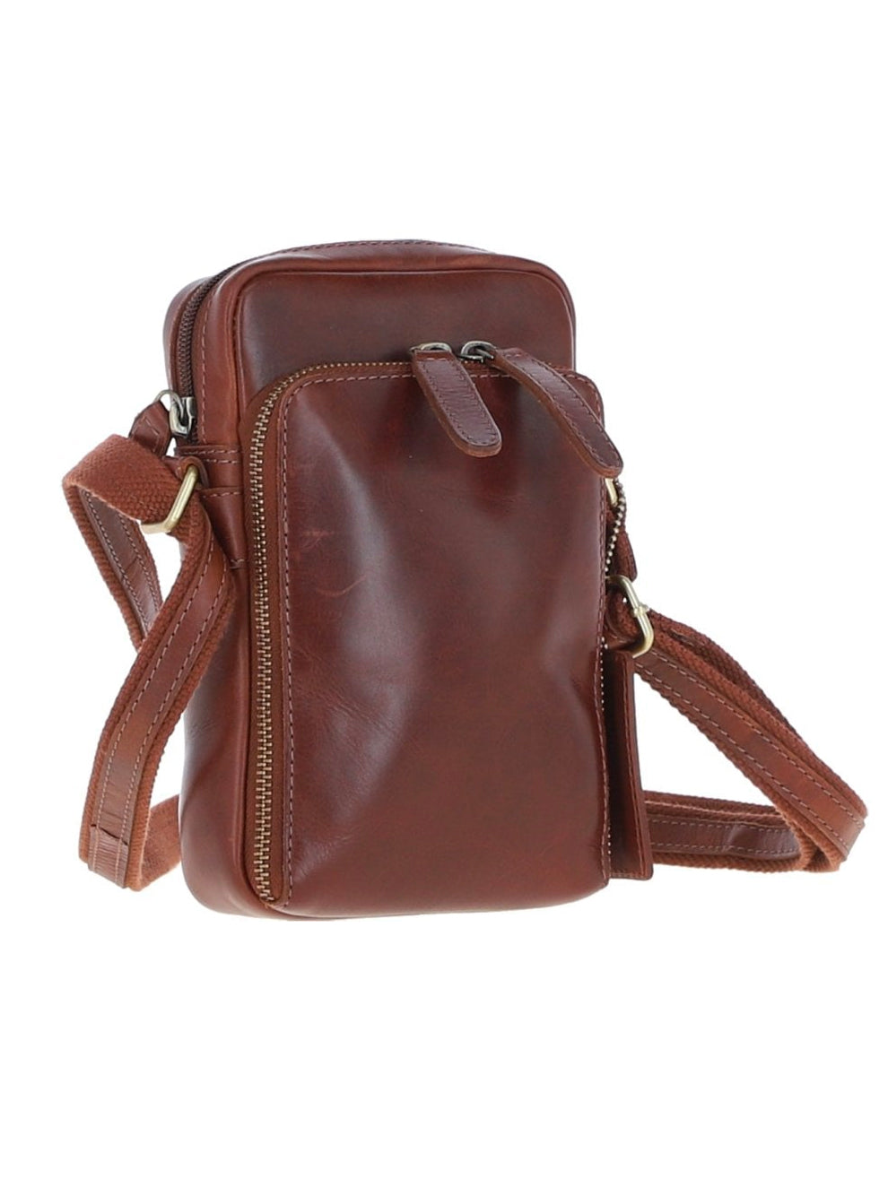 Ashwood Leather Mens Leather Organiser Bag Chestnut