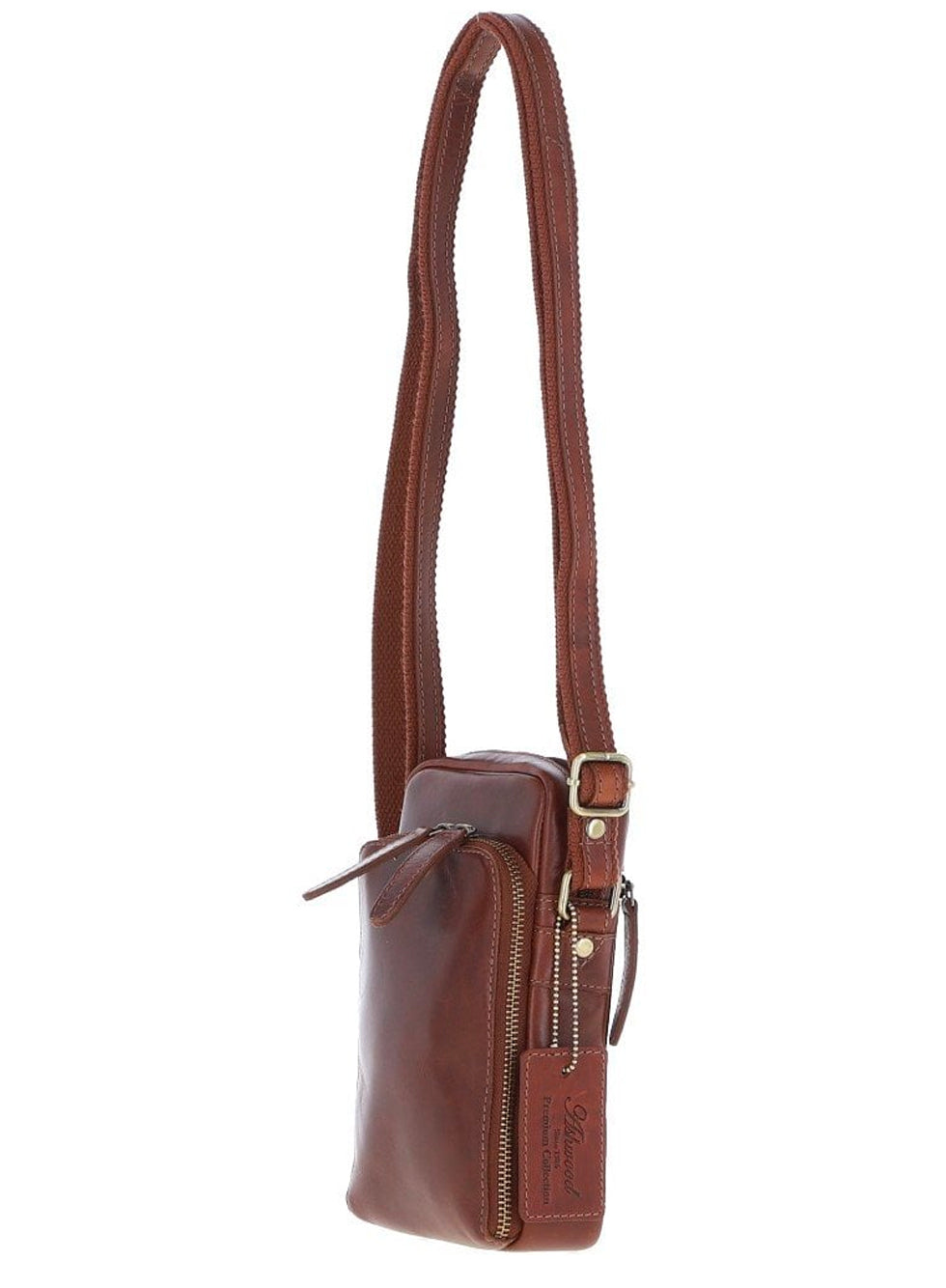 Ashwood Leather Mens Leather Organiser Bag Chestnut