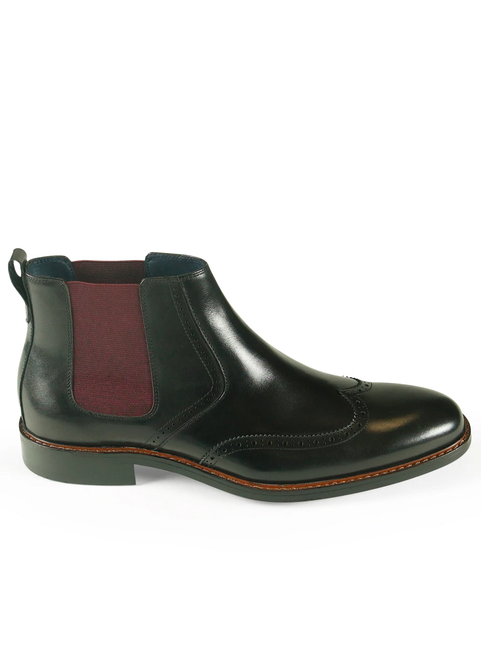 Azor Carlos Leather Chelsea Boot Black