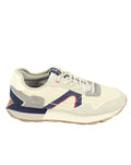 Azor mens Sneaker trainer shoe OFF WHITE/NAVY