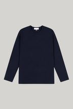 Bevis Long Sleeve Cotton t-shirt - Navy