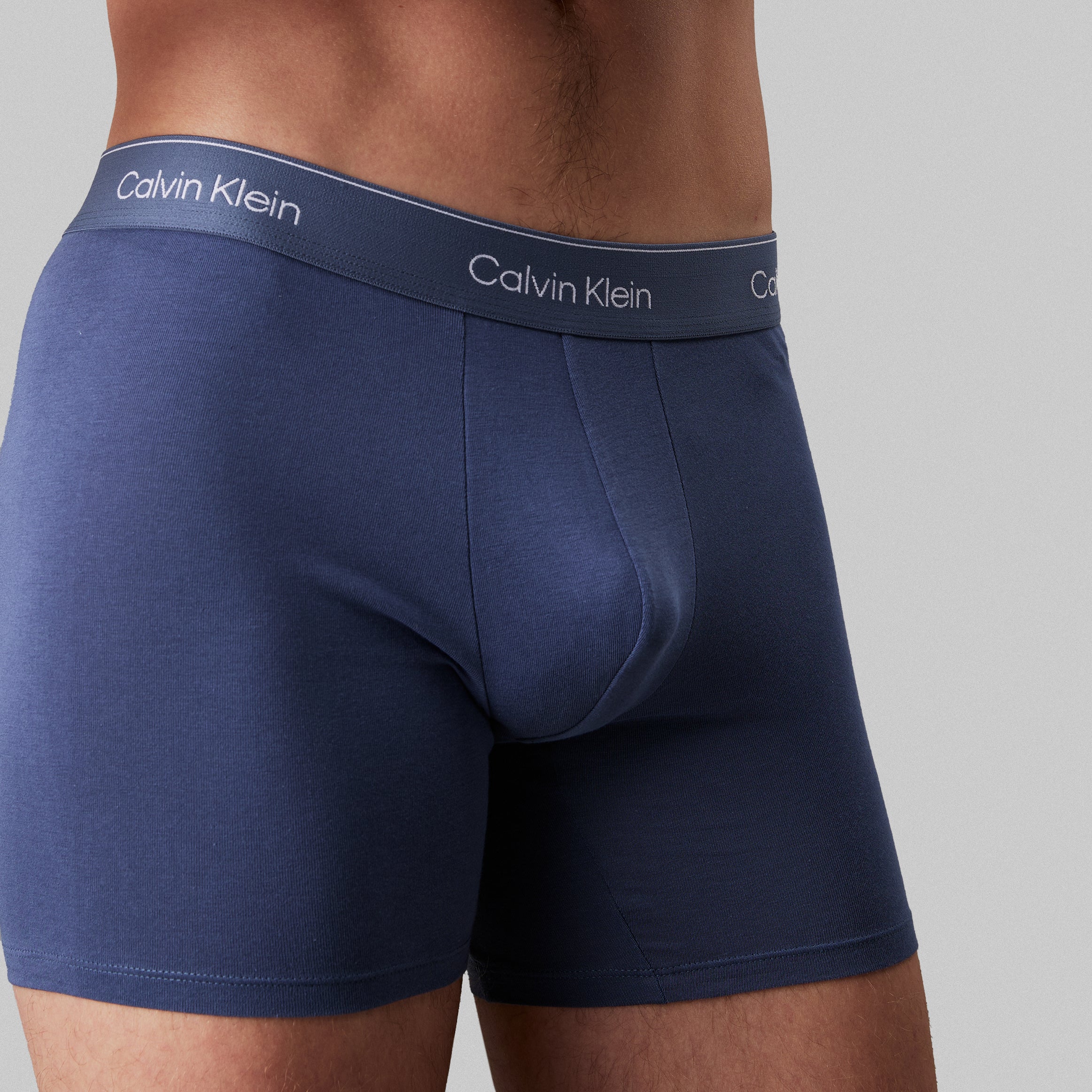 Calvin Klein ICON COTTON STRETCH Mens 3 Pack Boxer Briefs Multicoloured