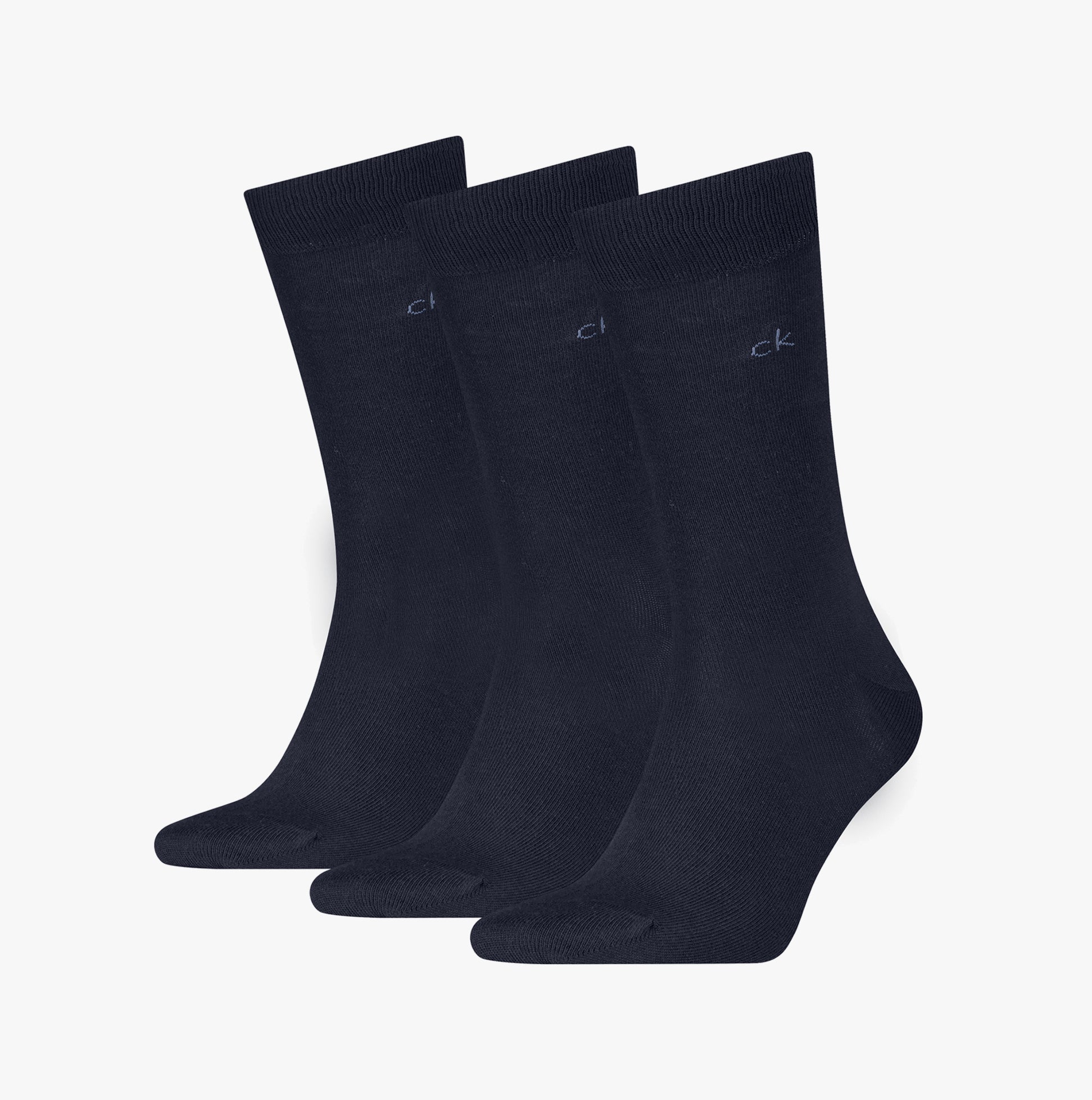 Calvin Klein 3 Pack Mens Crew Socks Navy