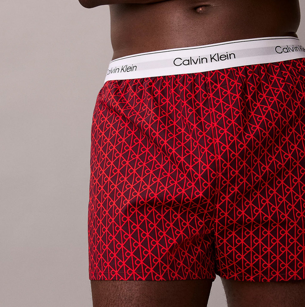 Calvin Klein BOXER SLIM 3 Pack Mens Cotton Stretch Multicoloured