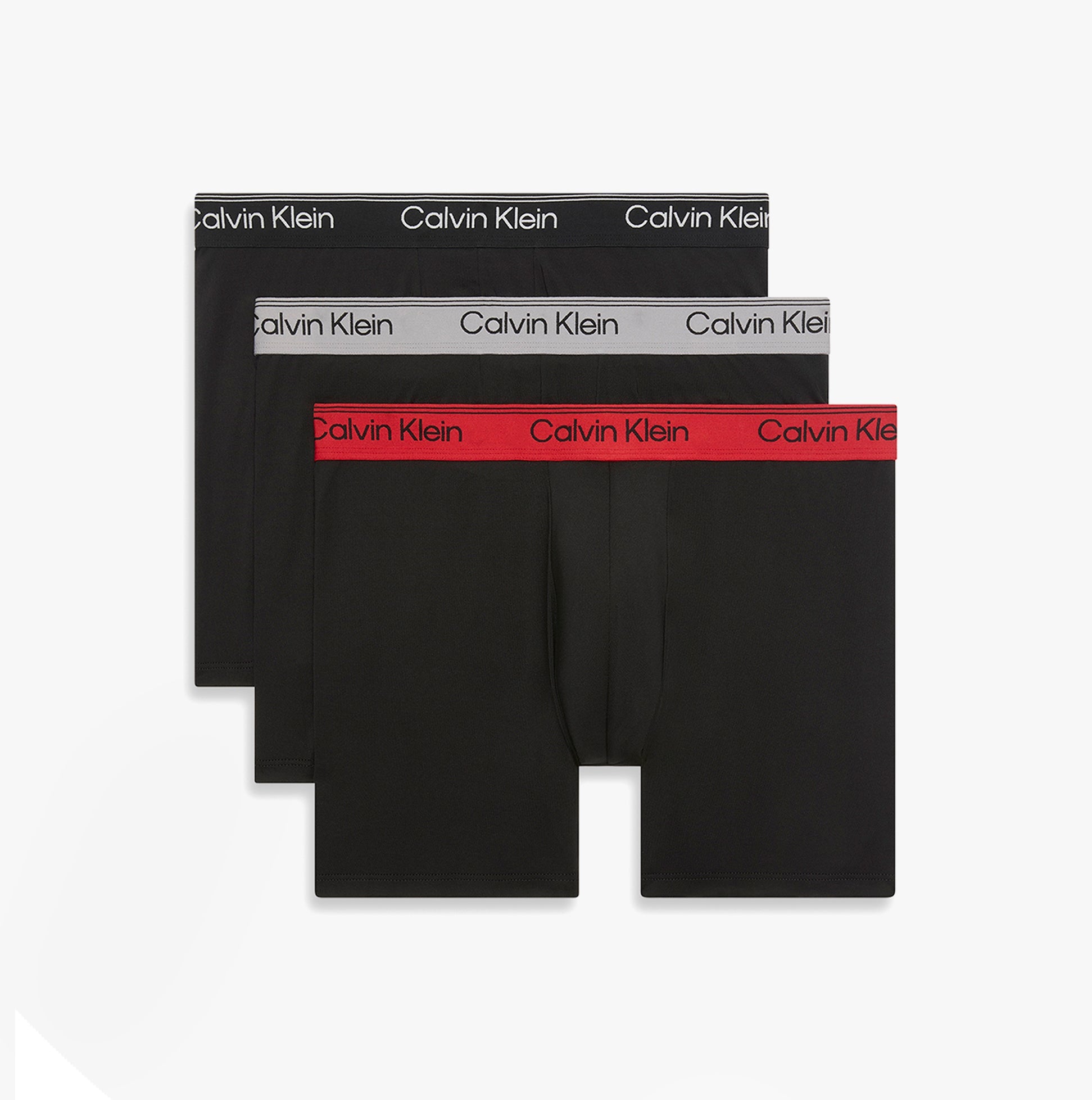 Calvin Klein BOXER BRIEF 3 Pack Mens Microfibre Stretch Black