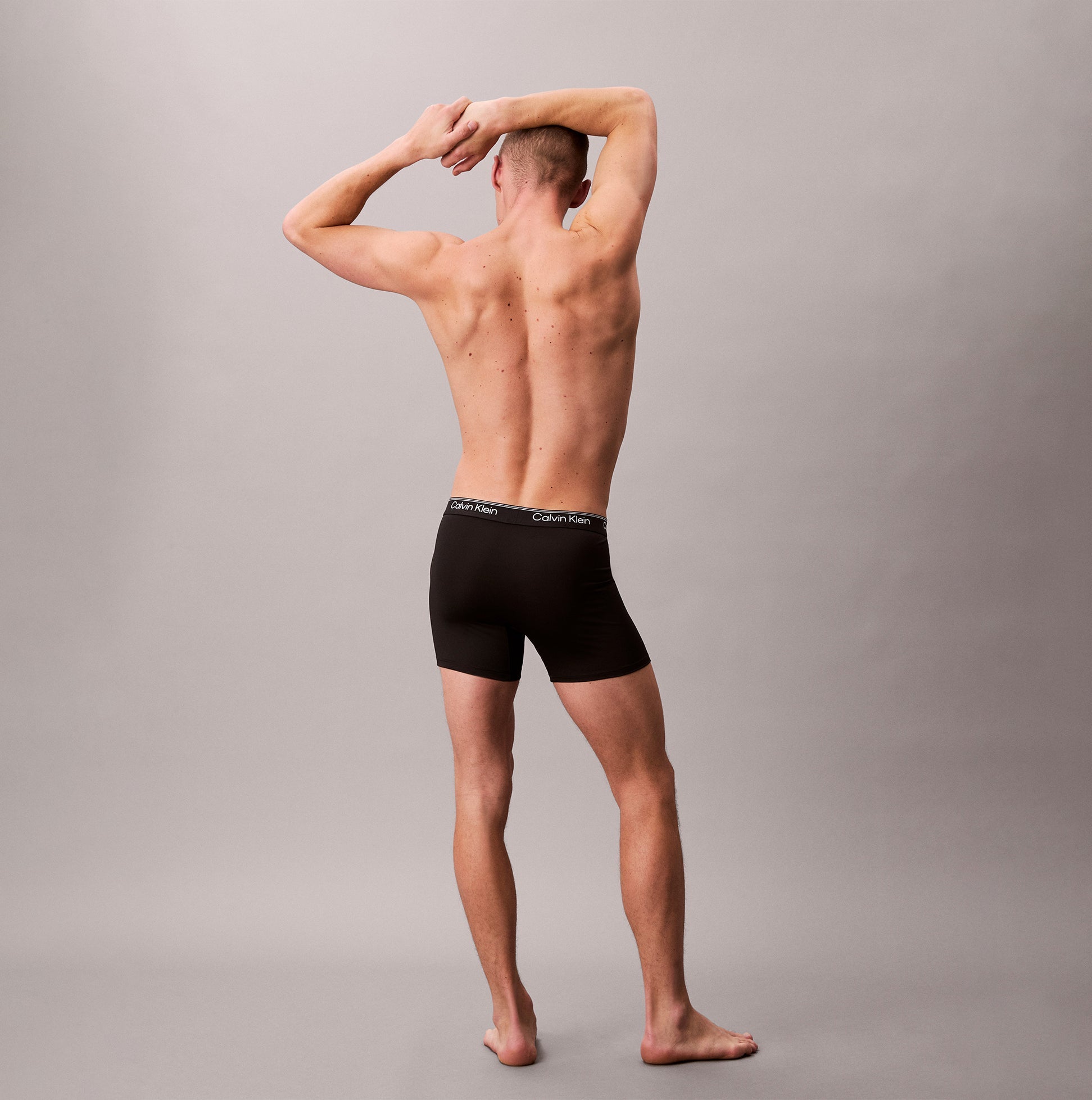 Calvin Klein BOXER BRIEF 3 Pack Mens Microfibre Stretch Black