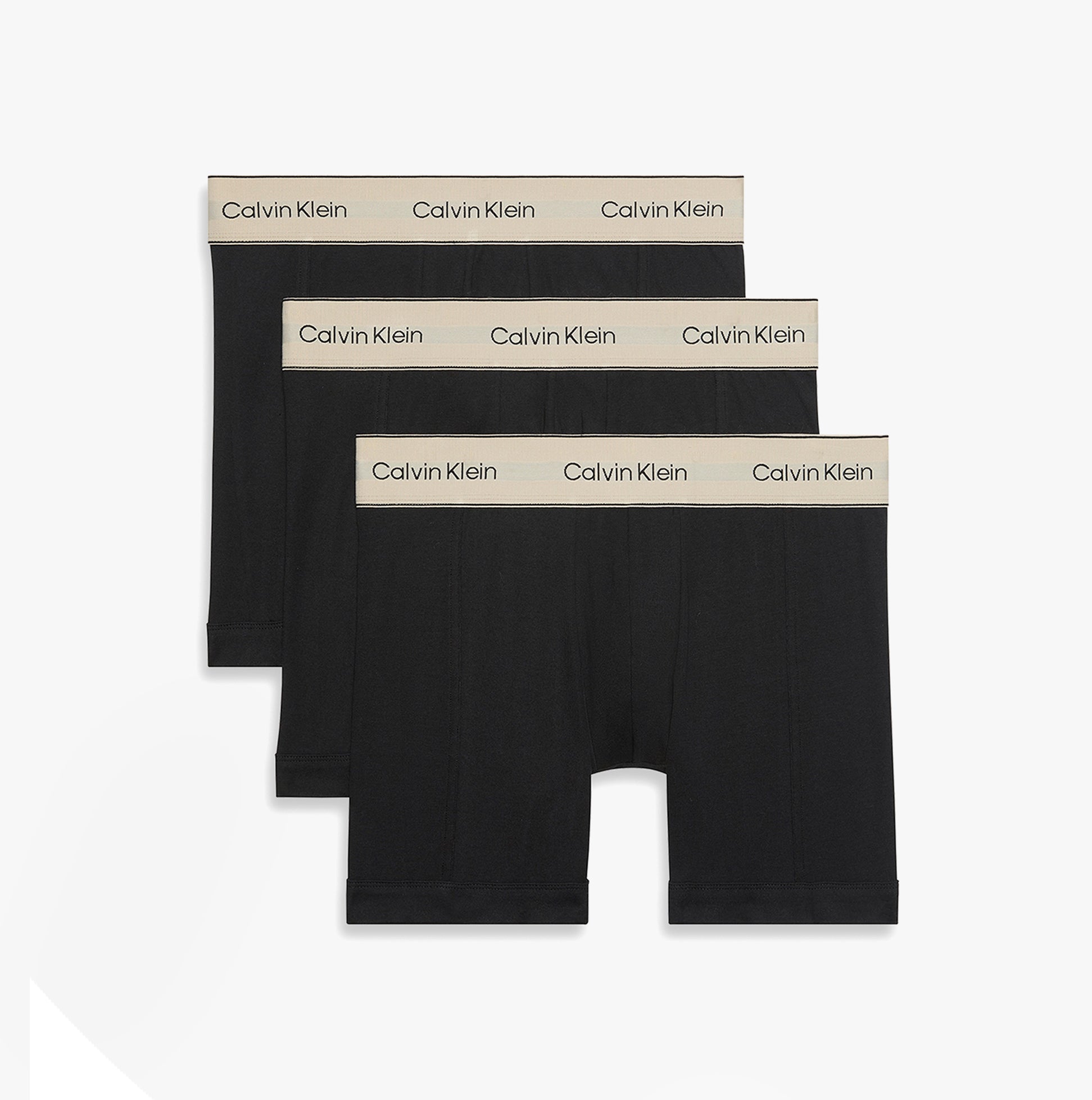 Calvin Klein BOXER BRIEF 3 Pack Mens Cotton Stretch Black