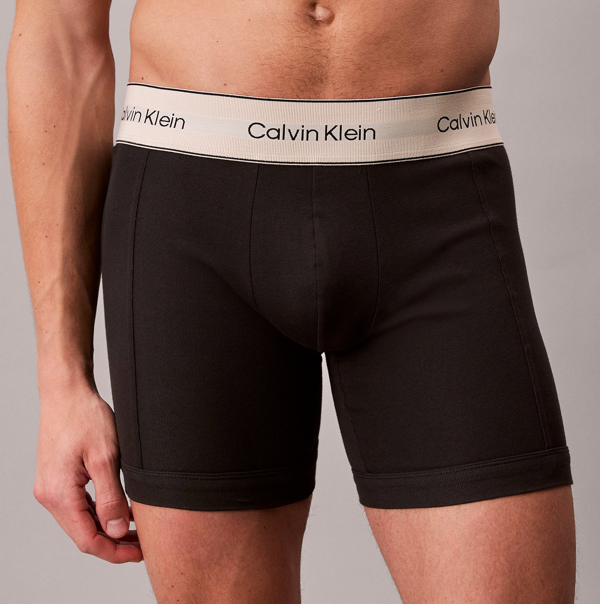 Calvin Klein BOXER BRIEF 3 Pack Mens Cotton Stretch Black
