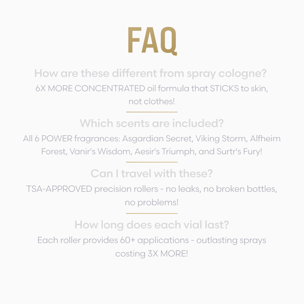 Cologne Oil Sample Kit