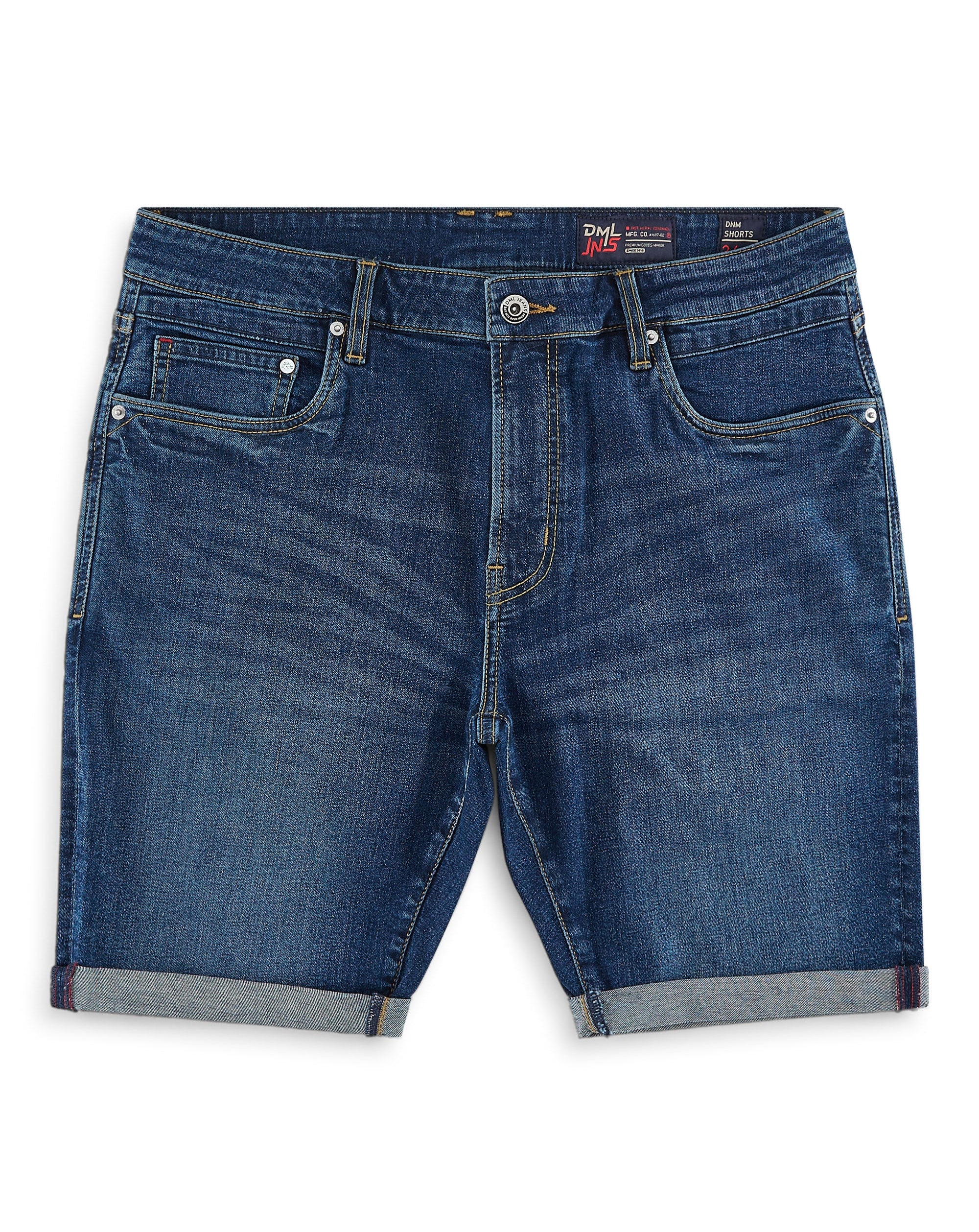 DML Denim shorts Dark stone wash DARK WASH
