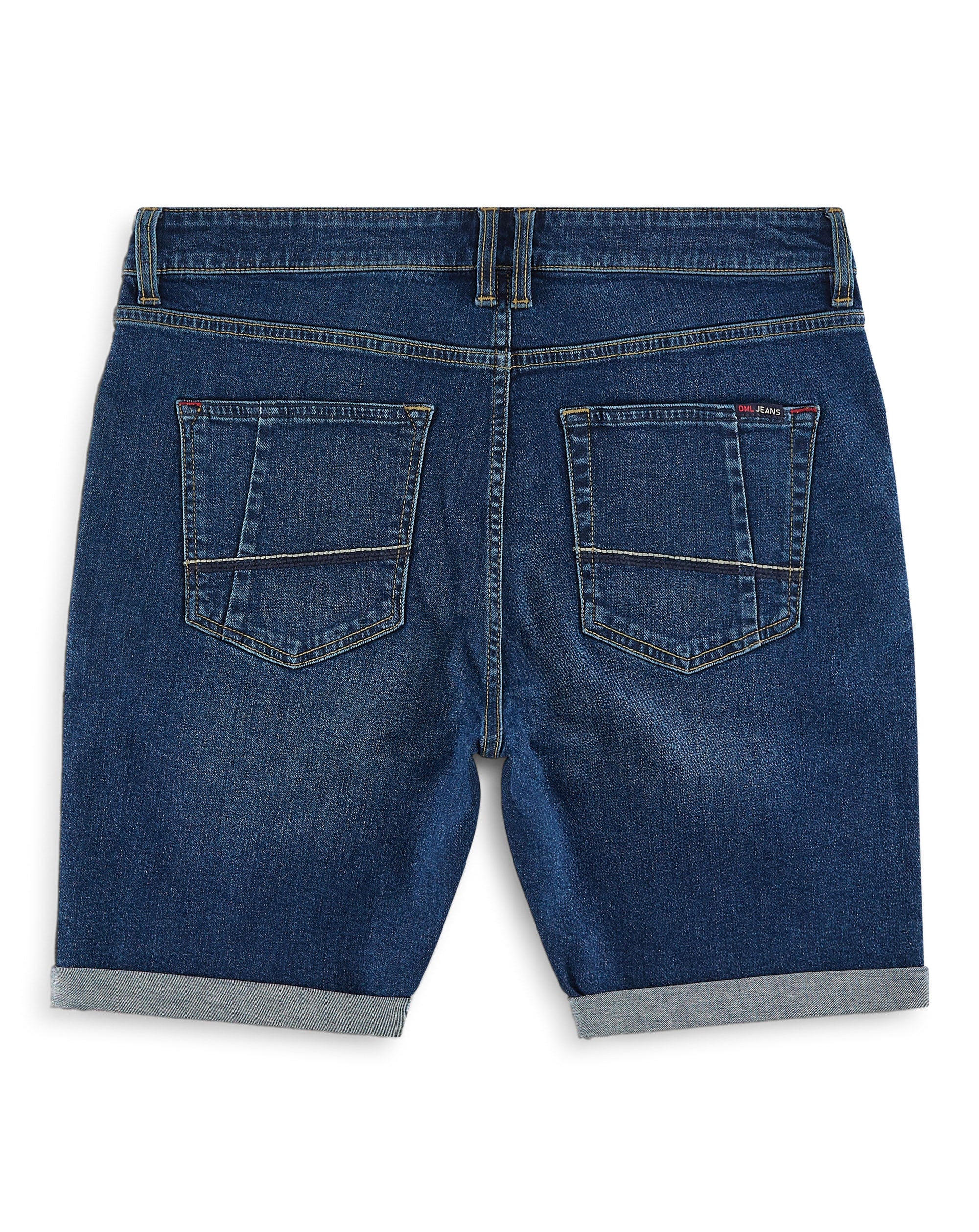 DML Denim shorts Dark stone wash DARK WASH