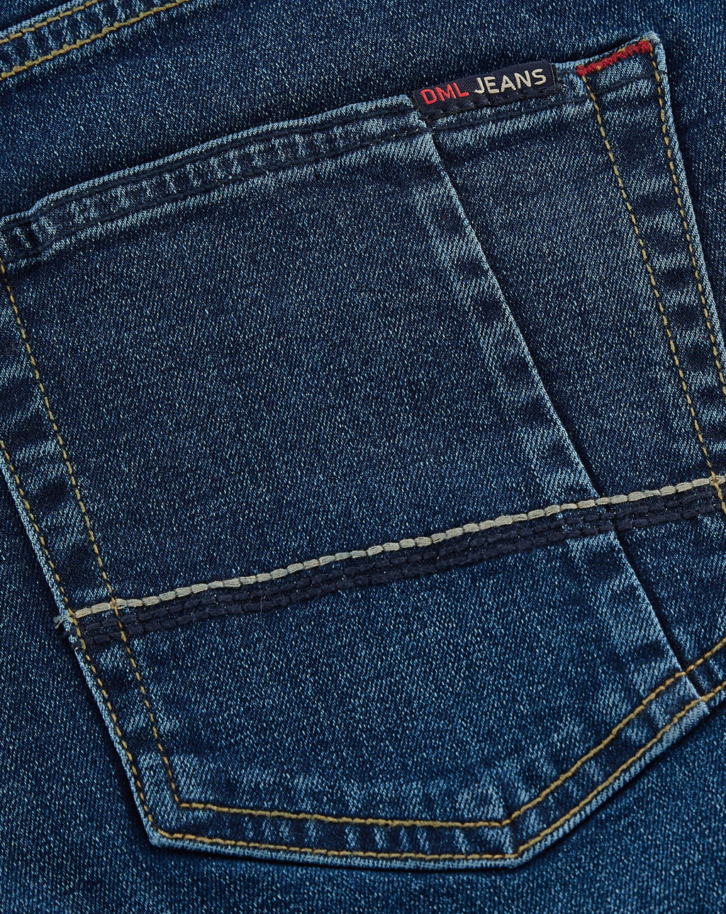 DML Denim shorts Dark stone wash DARK WASH