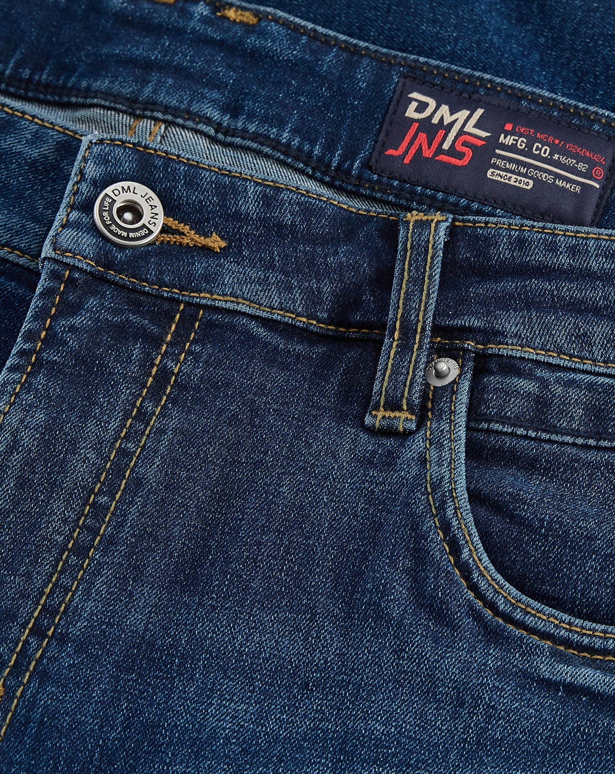 DML Denim shorts Dark stone wash DARK WASH