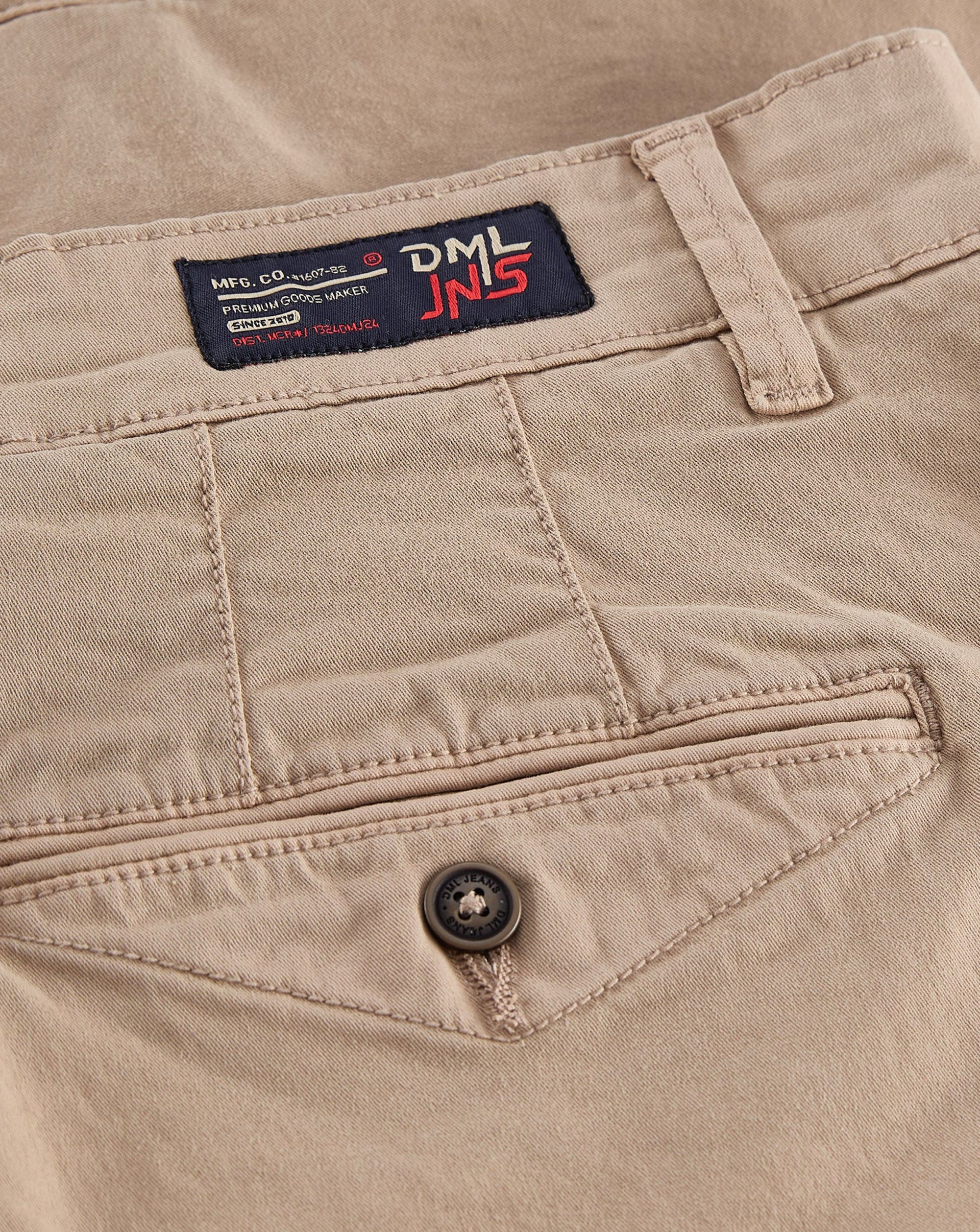 DML Healey chino shorts STONE