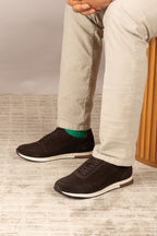 Spencer Brown Suede