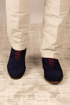 Elise Navy Suede