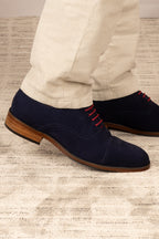 Elise Navy Suede