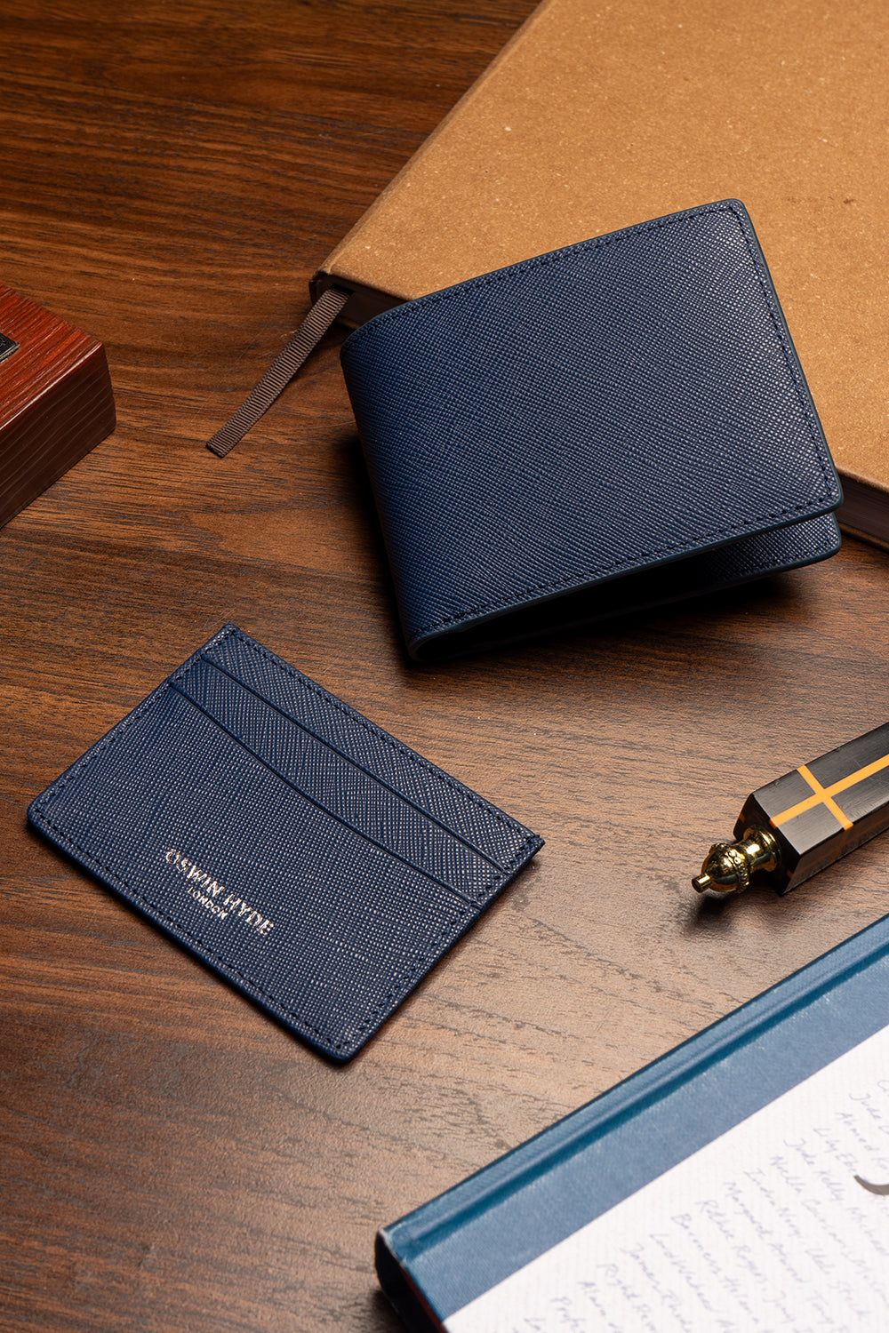 Marylebone Navy Bifold Wallet