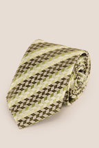 Geometric Stripes Olive Green