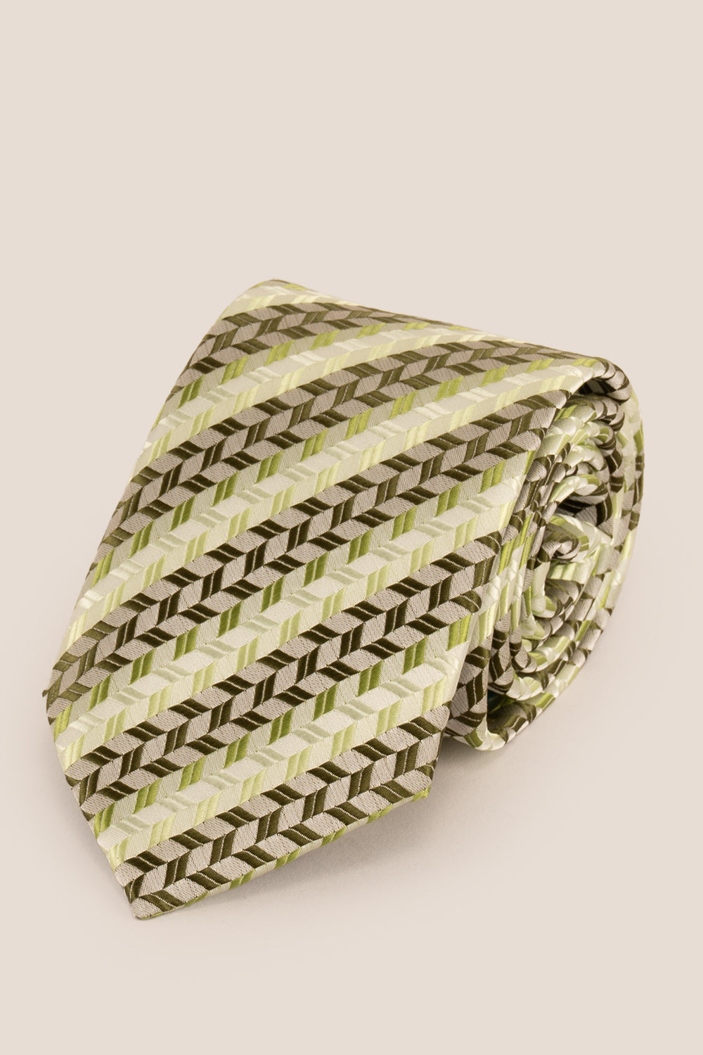 Geometric Stripes Olive Green