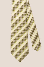 Geometric Stripes Olive Green