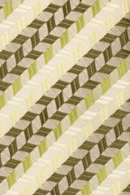 Geometric Stripes Olive Green