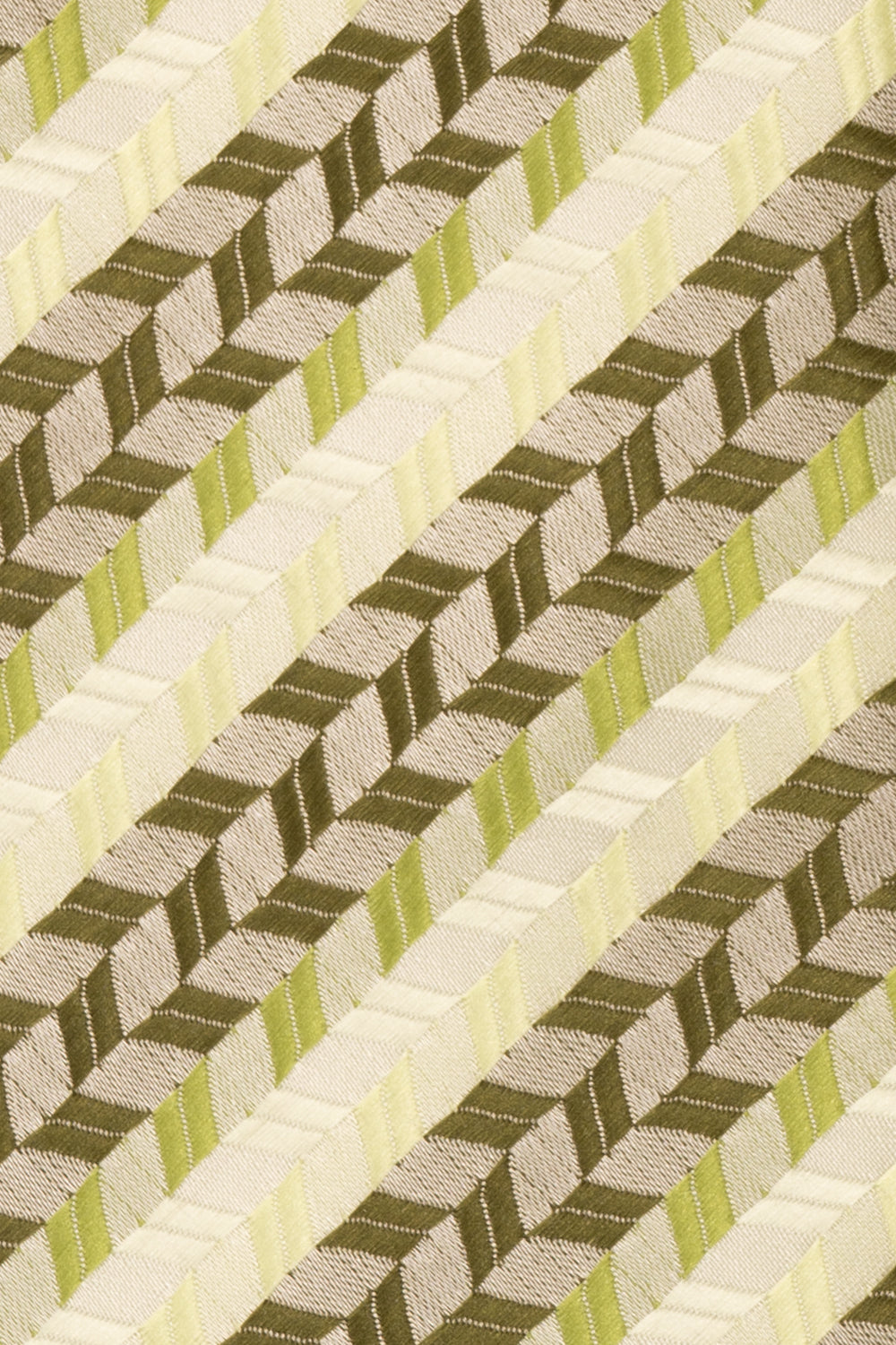 Geometric Stripes Olive Green